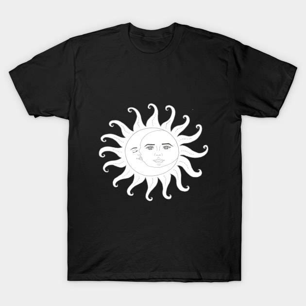 Sun and Moon T-Shirt by kel_ustrations